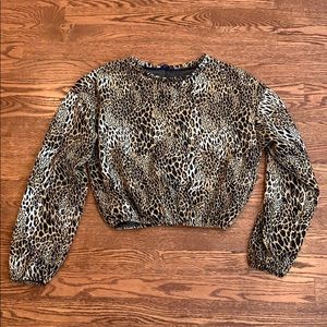 Zara leopard print sweater